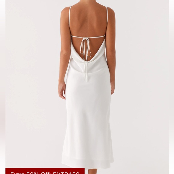 BRAND NEW WITH TAGS! PEPPERMAYO WHITE BENTLEY MIDI DRESS. SIZE 2. - Picture 4 of 6
